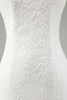Charger l&#39;image dans la galerie, Robe de mariée à bretelles spaghetti en dentelle de sirène ivoire avec fente