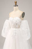 Charger l&#39;image dans la galerie, Robe de mariée en Tulle à épaules dénudées avec des Appliques