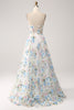 Charger l&#39;image dans la galerie, Ivoire fleur A-ligne bustier long Corset robe de bal