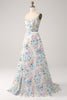 Charger l&#39;image dans la galerie, Ivoire fleur A-ligne bustier long Corset robe de bal