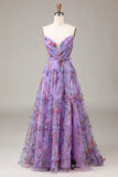 Robe de Soirée Violet Sweetheart A-Line