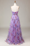 Robe de Soirée Violet Sweetheart A-Line