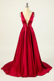 Robe blush satin long bal