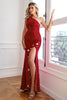 Charger l&#39;image dans la galerie, Fuchsia Stars Sequins Robe de bal