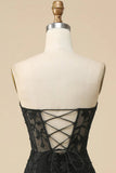 Rose Corset chérie longue dentelle sirène robe de Soirée avec fente