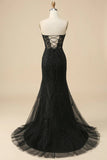 Rose Corset chérie longue dentelle sirène robe de Soirée avec fente
