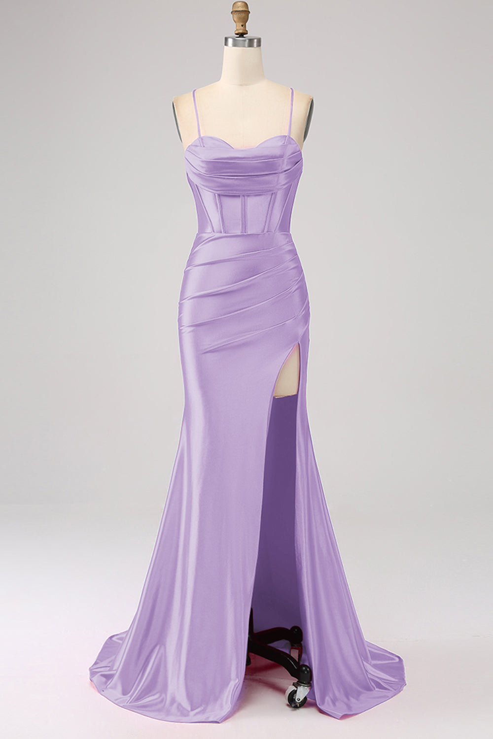 ZAPAKA Femmes Rouge Corset Robe De soirée Superbe Sirène Spaghetti