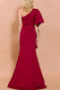Charger l&#39;image dans la galerie, Zapaka Femme Robe de Soirée Rouge à Une épaule
