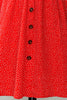 Charger l&#39;image dans la galerie, Robe à fleurs rouge vintage avec bouton