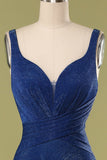 Robe de bal longue bleu royal