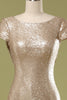 Charger l&#39;image dans la galerie, Robe de bal pailletée dorée