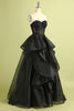 Charger l&#39;image dans la galerie, Robe de soirée noire sans bretelles