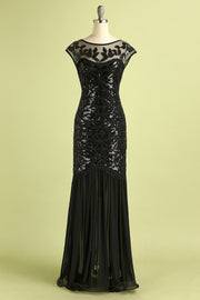 Rétro Robe de Soirée Années 20 A Paillettes