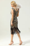 Robe Golden Fringe des années 1920