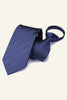 Charger l&#39;image dans la galerie, Cravate pour homme rayée gris foncé pour la fête