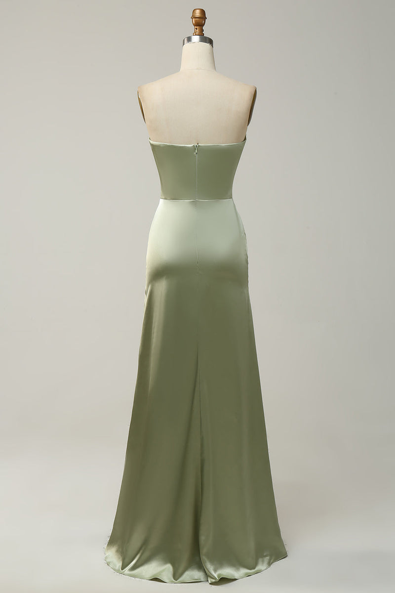Charger l&#39;image dans la galerie, Robe longue de demoiselle d&#39;honneur verte convertible sirène