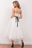 Robe blanche midi (Ceinture non incluse)