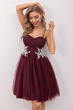 Robe Courte Bordeaux Swing