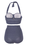 Maillots de bain Vintage Navy Polka Dots