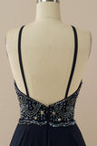 Robe Halter Prom Noire