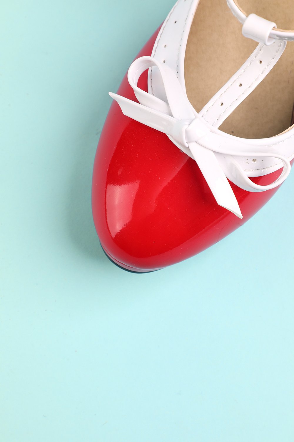 Escarpins Country Rose en rouge Banned Retro Escarpins Country Rose en rouge Banned Retro