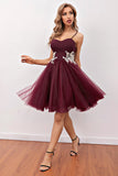 Robe Courte Bordeaux Swing