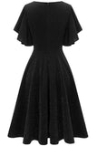 Robe de fête casual glitter black