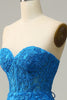 Charger l&#39;image dans la galerie, Sirène Amoureux Bleu Royal Robe de Soirée longue avec Dos croisé