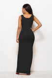 Robe moulante longue noire