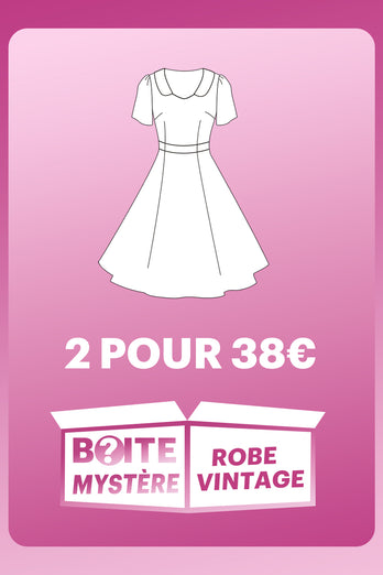 ZAPAKA BOÎTE MYSTÈRE de 2Pc Robes Vintage