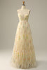 Charger l&#39;image dans la galerie, Champagne A-Line Robe de bal de broderie