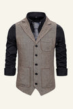 Peak Lapel Single Breasted Men’s Suit Vest