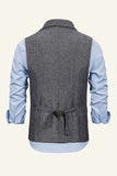 Peak Lapel Single Breasted Men’s Suit Vest