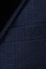 Charger l&#39;image dans la galerie, Bleu foncé Revers à double poitrine Tuxedo pour hommes