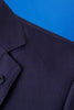 Charger l&#39;image dans la galerie, Bleu foncé Grille de revers crantée 3 pièces Costume pour homme