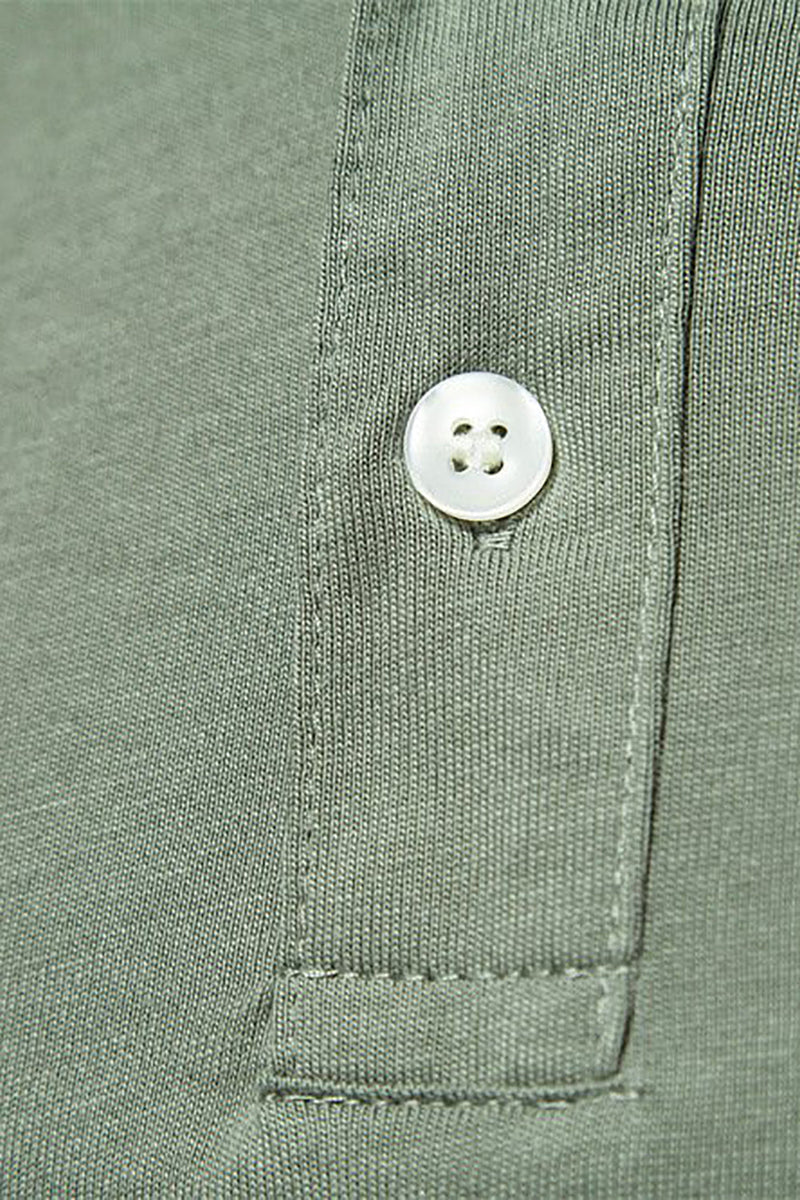 Charger l&#39;image dans la galerie, Polo Classique Gris Vert Regular Fit Collot Homme