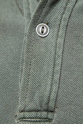 Classic Grey Green Regular Fit Col Manches Courtes Polo Homme