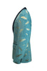 Charger l&#39;image dans la galerie, Châle Jacquard turquoise Revers Blazer de bal pour hommes