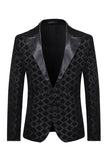 Sparkly Golden Sequins Peak Lapel Blazer de bal pour hommes