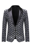 Sparkly Golden Sequins Peak Lapel Blazer de bal pour hommes