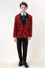 Charger l&#39;image dans la galerie, Sparkly Red Sequins Boys&#39; 3 Piece Ensemble de costume formel pour garçons