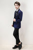 Charger l&#39;image dans la galerie, Sparkly Navy Slim Fit Boy’s 3-Piece Formal Suit Set