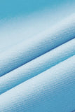 Blazer de mariage à un bouton bleu clair pour hommes