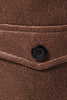 Charger l&#39;image dans la galerie, Gilet décontracté à simple boutonnage pour hommes à col en V et col en V marron