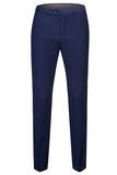 Bleu Marine 3 Pièces Slim Fit Casual Tuxedo Suits