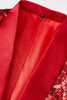 Charger l&#39;image dans la galerie, Paillettes Rouge Blazer Pour Homme