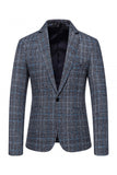 Brown Grid Business Blazer pour homme