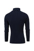 Charger l&#39;image dans la galerie, Navy Men’s Slim Fit Col Roulé Casual Twisted Knitted Pullover Pullers