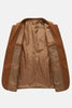 Charger l&#39;image dans la galerie, Blazer brun à revers cranté pour hommes