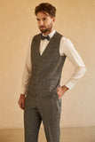 Grey Peak Revers Mariage Homme Costume